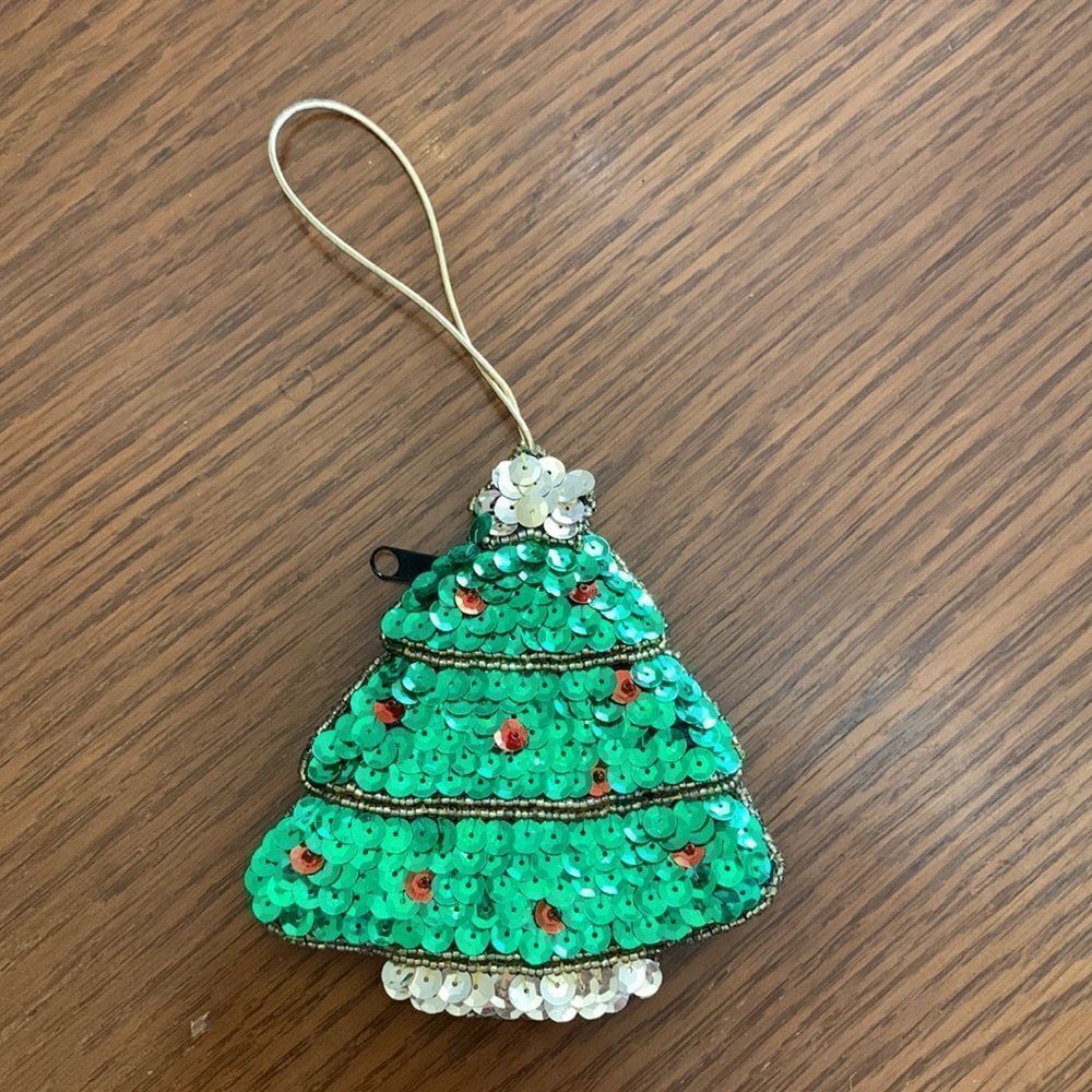 ‎Small spangled Christmas tree bag